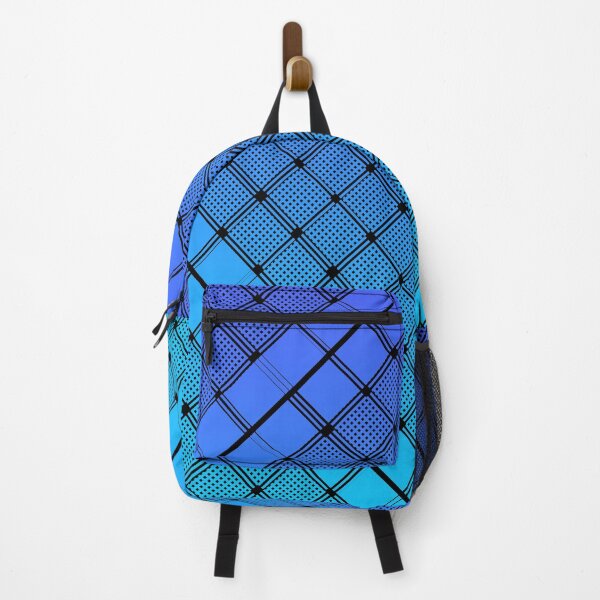 Item preview, Criss Cross Wide Line Pattern Angled in Black with Gradated Shades of Blue and Violet designed and sold by Neil Feigeles.