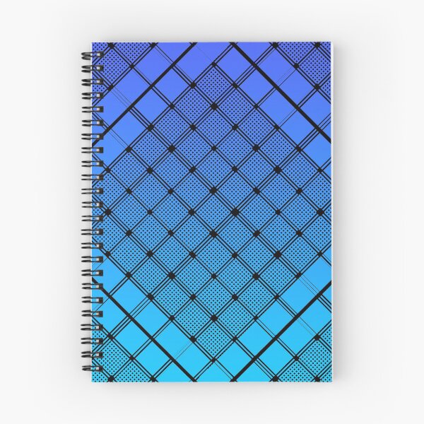 Item preview, Criss Cross Wide Line Pattern Angled in Black with Gradated Shades of Blue and Violet designed and sold by Neil Feigeles.