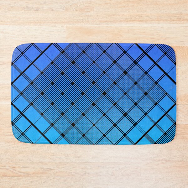 Item preview, Criss Cross Wide Line Pattern Angled in Black with Gradated Shades of Blue and Violet designed and sold by Neil Feigeles.