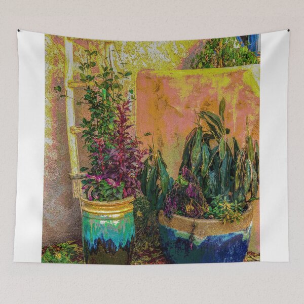 Item preview, Plants and Flower Pots in Old Mesilla, New Mexico designed and sold by William E Lopez.
