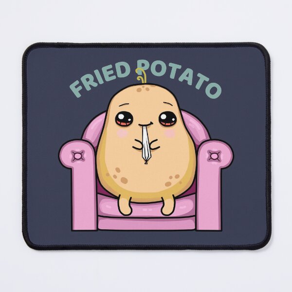 Item preview, Happy Fried Potato - Food Pun designed and sold by ViewerEqualsPhoton.