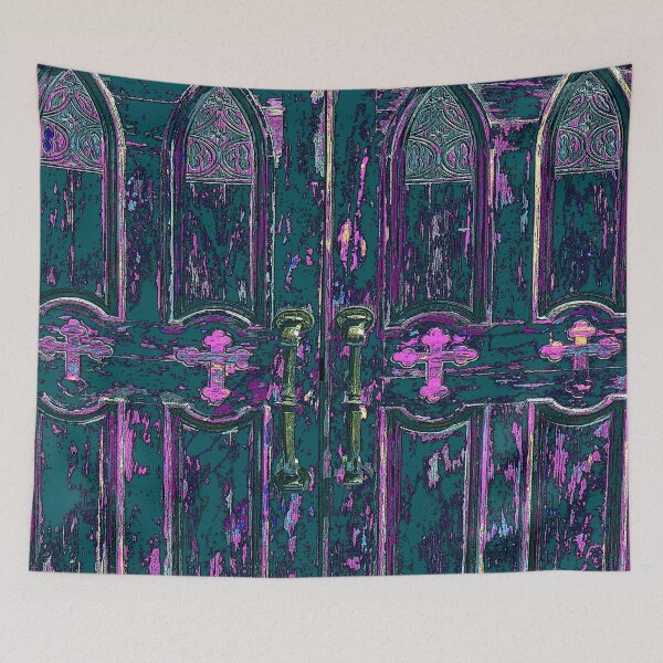 Item preview, Mullti-Colored Mission Church Doors in Las Cruces, N.M. designed and sold by William E Lopez.