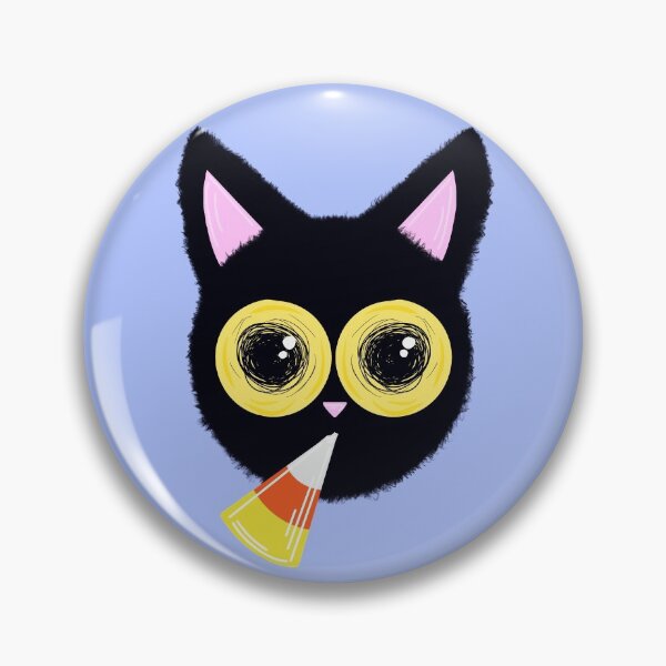 Item preview, Fuzzy Black Cat Who Loves Candy Corn designed and sold by missmann.