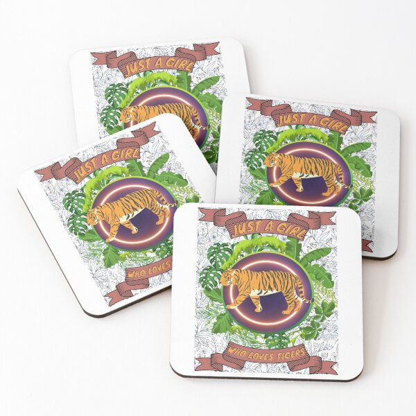 Item preview, Just a girl who loves tigers - Colorful compositions, art and animals, funny drawings designed and sold by AdvanceDesign.