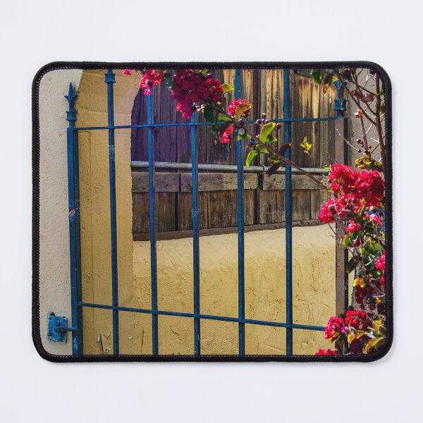 Item preview, Flower Adorned Gate in Old Mesilla, N.M. designed and sold by William E Lopez.
