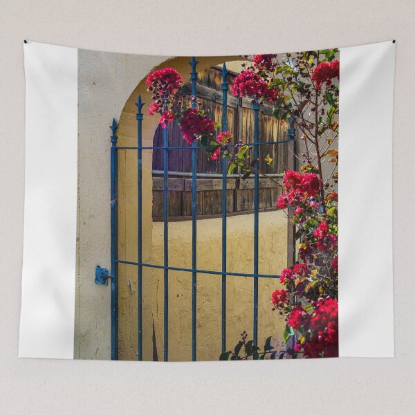 Item preview, Flower Adorned Gate in Old Mesilla, N.M. designed and sold by William E Lopez.
