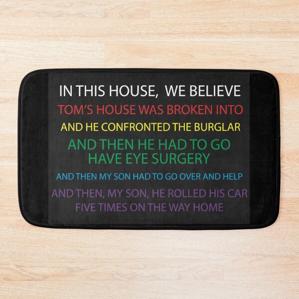 Item preview, Tom's House Was Broken Into designed and sold by OhSamSews.
