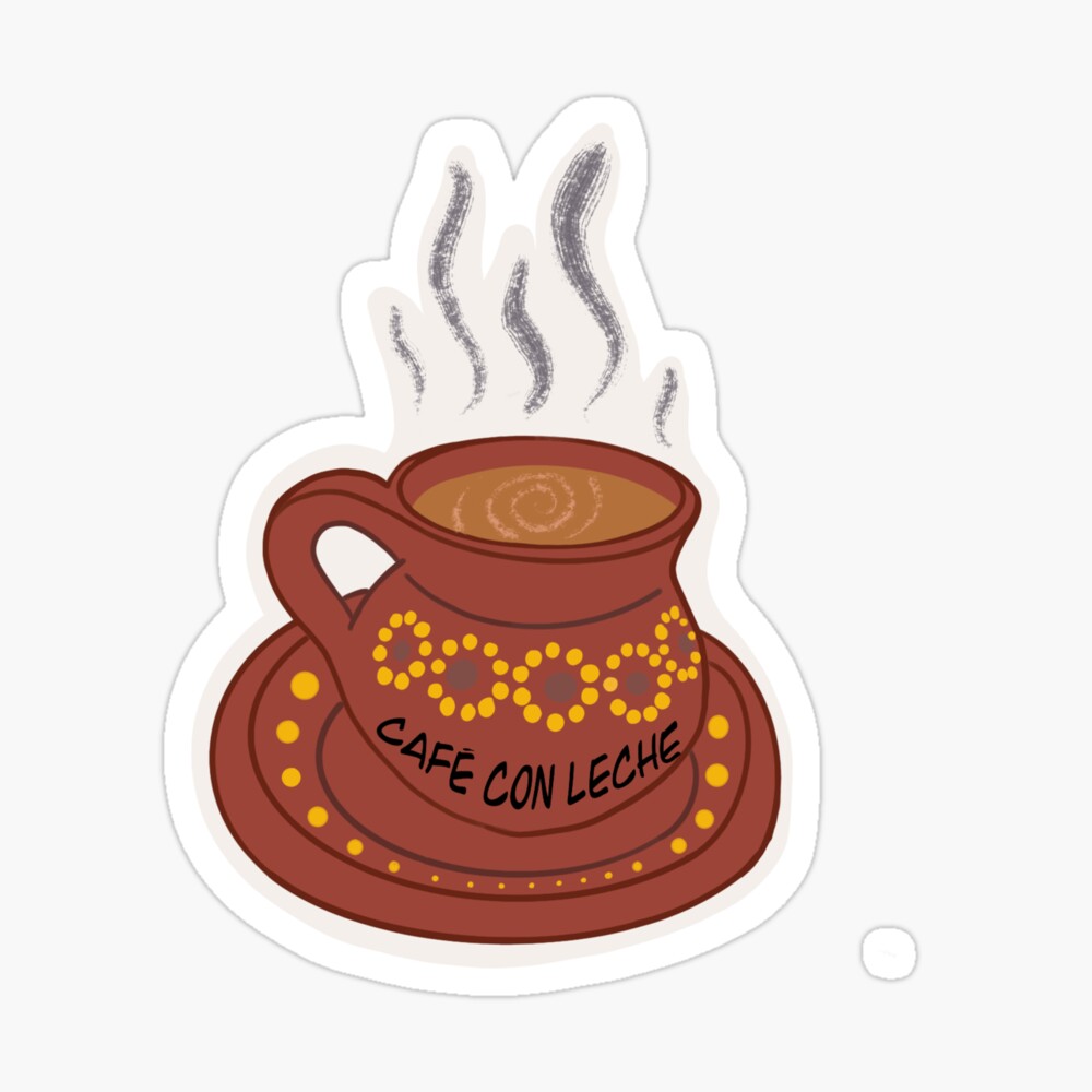 Greca de Cafe Sticker – honeylemonartpr