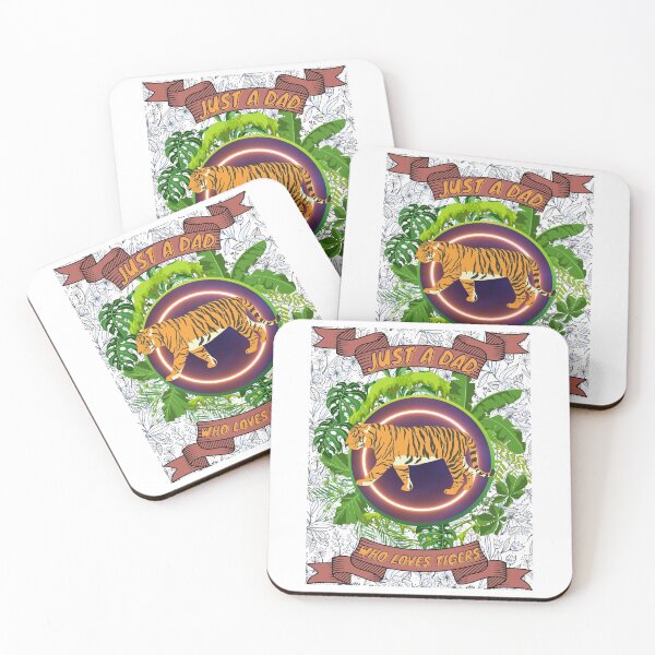 Item preview, Just a dad who loves tigers - Colorful compositions, art and animals, funny drawings designed and sold by AdvanceDesign.