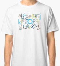 TYPOGRAPHY :: trendy alphabet 6 Classic T-Shirt