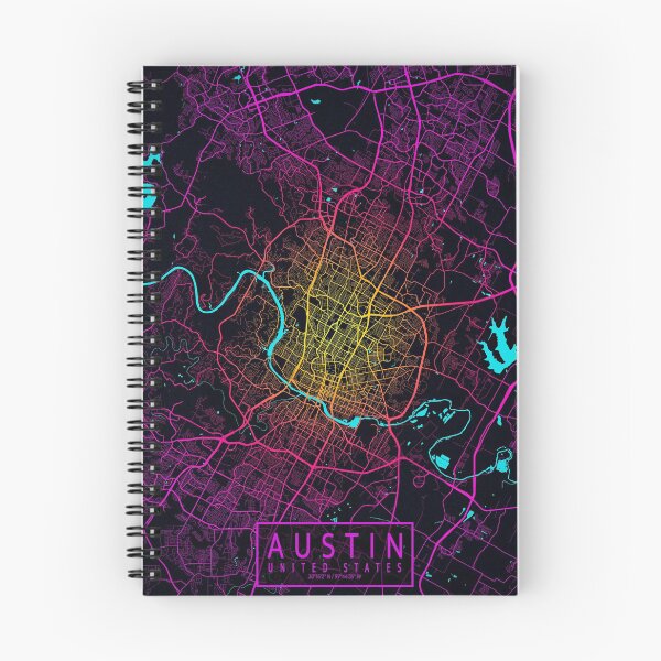 Item preview, Austin City Map of Texas, USA - Neon designed and sold by deMAP.