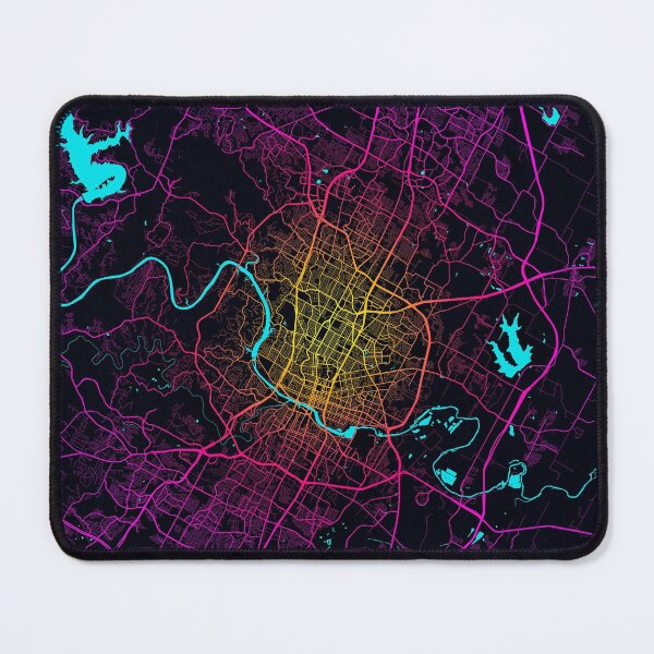 Item preview, Austin City Map of Texas, USA - Neon designed and sold by deMAP.