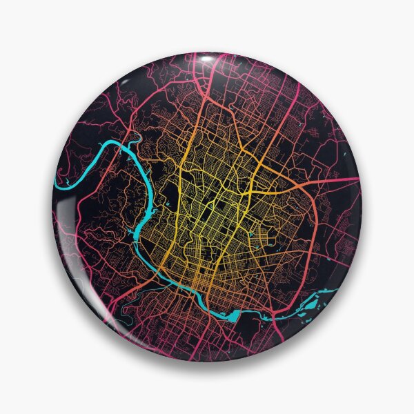 Item preview, Austin City Map of Texas, USA - Neon designed and sold by deMAP.