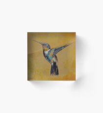 Hummingbird Acrylic Block