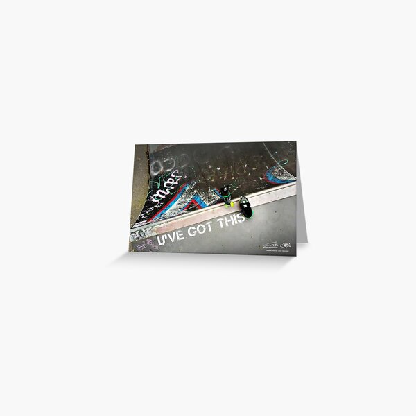 Lonely Skates - The Drop In (Skate Park) Greeting Card