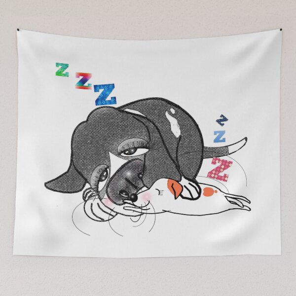 Item preview, feel asleep - cute dogs  designed and sold by Shirley cute art .
