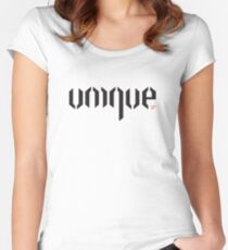 UNIQUE Women's Fitted Scoop T-Shirt