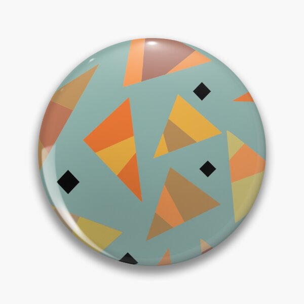 Item preview, Autumn Mod | multi color triangle blue background designed and sold by ShinyBallArt.