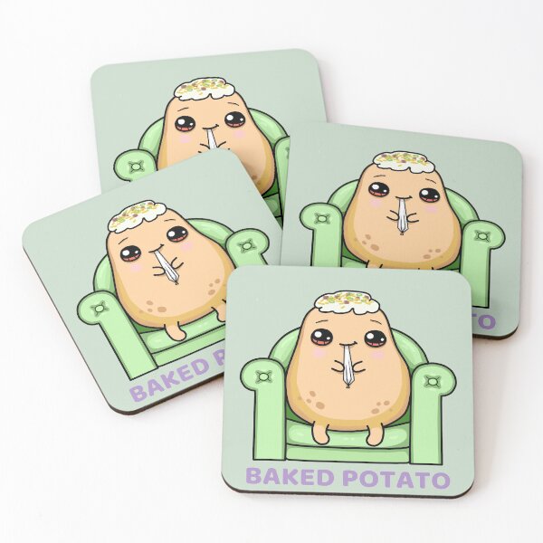 Item preview, Happy Baked Potato - Food Pun designed and sold by ViewerEqualsPhoton.