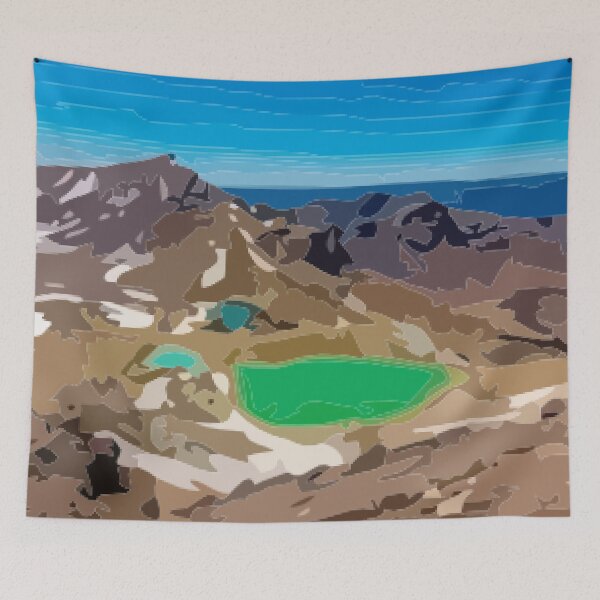 Item preview, Tongariro Alpine Crossing Digital Painting designed and sold by Positive Lad.