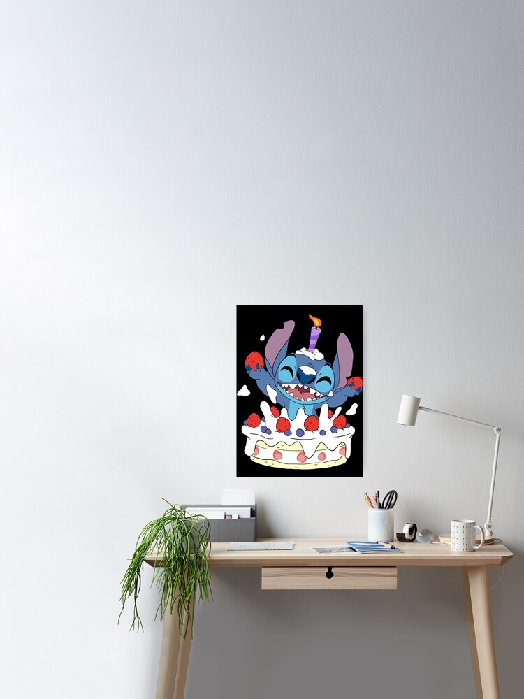 Happy Birthday Stitch  Photographic Print for Sale by dongocoan