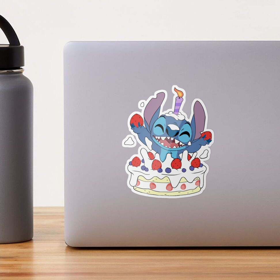 Happy Birthday Stitch  Sticker for Sale by dongocoan