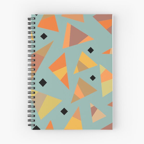 Item preview, Autumn Mod | multi color triangle blue background designed and sold by ShinyBallArt.