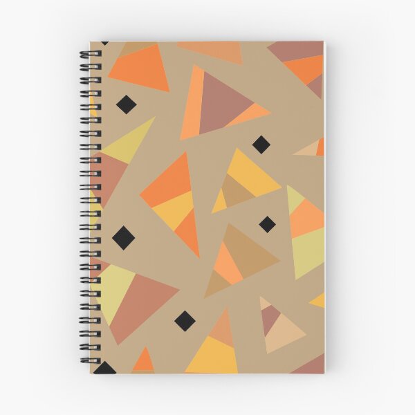 Item preview, Autumn Mod | multi color triangle beige background designed and sold by ShinyBallArt.