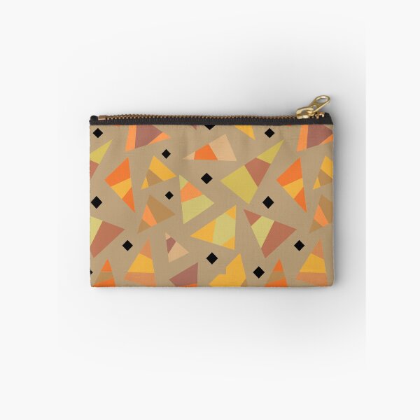 Item preview, Autumn Mod | multi color triangle beige background designed and sold by ShinyBallArt.