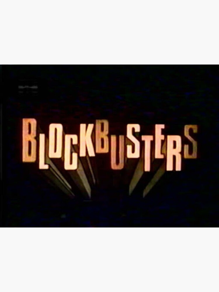 ""BlockBusters" game show logo 1980" Sticker for Sale by