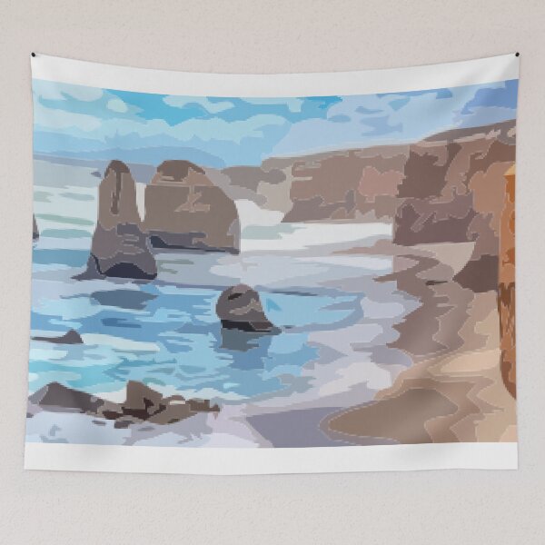 Item preview, 12 Apolstles Great Ocean Road Digital Painting designed and sold by Positive Lad.
