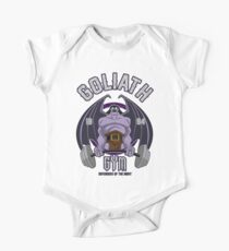 Body de manga corta para bebé Gimnasio Goliath