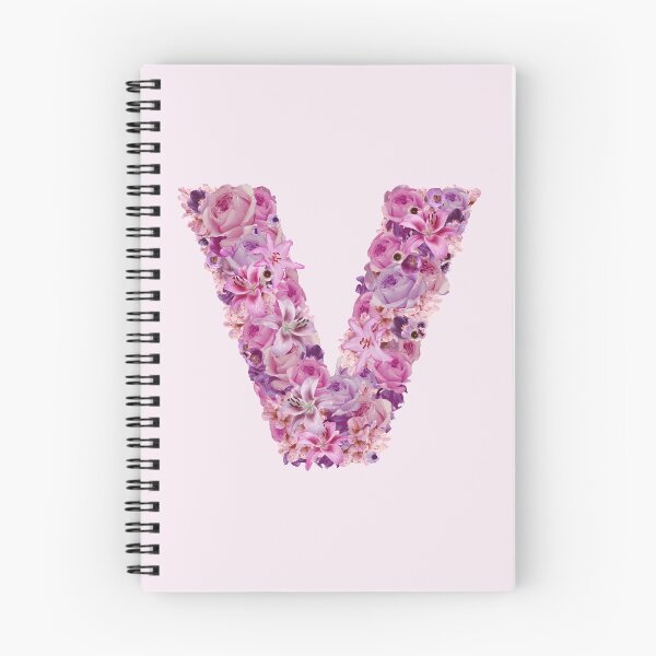 Item preview, Letter V | Pink Flower Pattern | Letter Art | Typography designed and sold by hayleylauren.