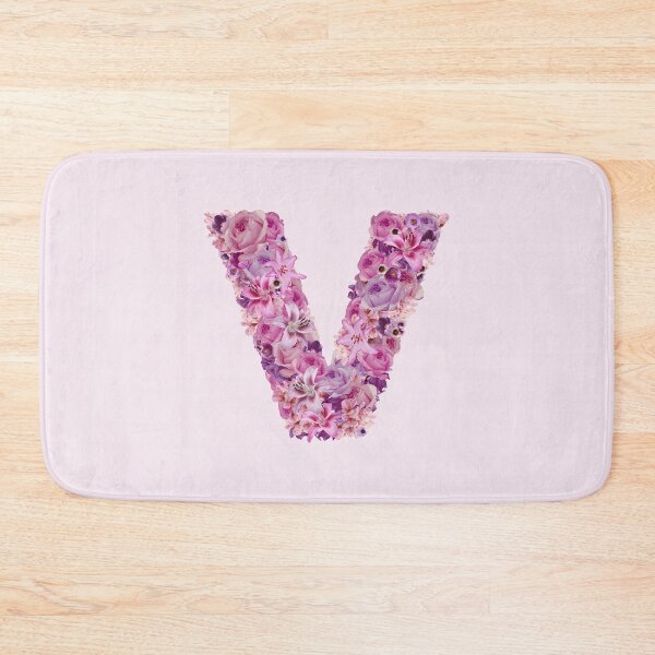 Item preview, Letter V | Pink Flower Pattern | Letter Art | Typography designed and sold by hayleylauren.