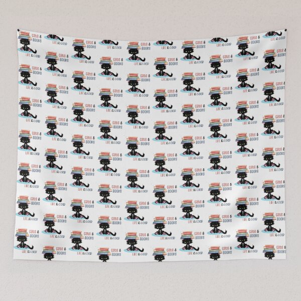 Item preview, Cats & Books-Life is good Gift for cat lovers who read books designed and sold by BRtisticDesigns.