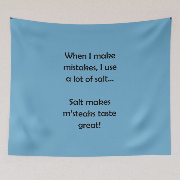 Item preview, Barenaked Ladies - Salt makes m'steaks taste great! - dark text designed and sold by lyricalshirts.