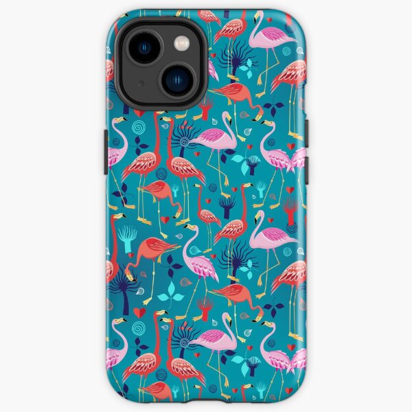 beautiful pattern lovers flamingo iPhone Tough Case