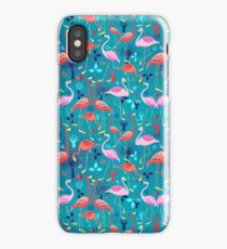 beautiful pattern lovers flamingo iPhone Case