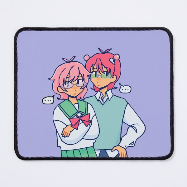 Item preview, saiki kusuo & kuriko (transparent) designed and sold by ohcitron.