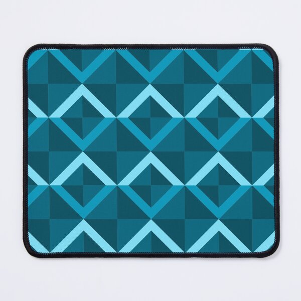 Item preview, Aquamarine Checkered Triangle Diamond Pattern designed and sold by weirdAffect.