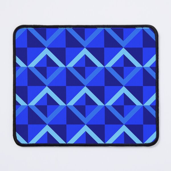 Item preview, Electric Blue Checkered Triangle Diamond Pattern designed and sold by weirdAffect.