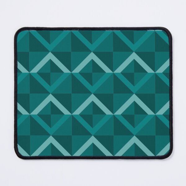 Item preview, Feel Teal Checkered Triangle Diamond Pattern designed and sold by weirdAffect.