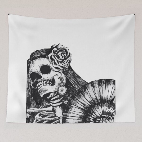 Item preview, a Skeleton with a fan. designed and sold by Pyroant.