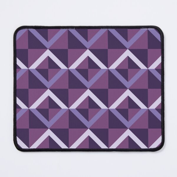 Item preview, Aubergine Checkered Triangle Diamond Pattern designed and sold by weirdAffect.