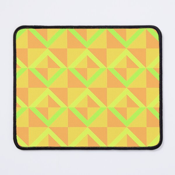 Item preview, Summer Citrus Checkered Triangle Diamond Pattern designed and sold by weirdAffect.
