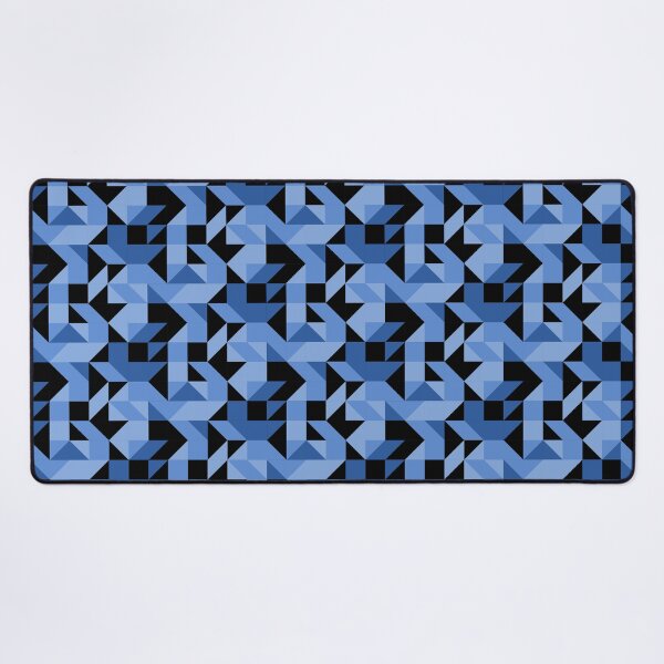 Item preview, Denim Retro Geometric Mosaic designed and sold by weirdAffect.