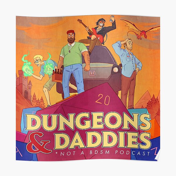 "dungeons And Daddies" Poster For Sale By Ruissikaa | Redbubble