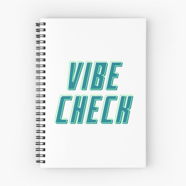 Item preview, Vibe Check Sticker Green and Blue Futuristic Font designed and sold by mainsqueezemar.