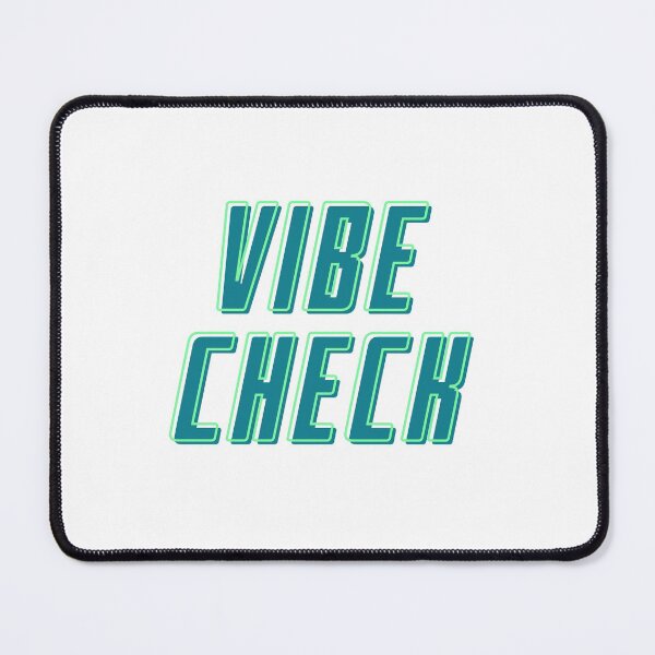 Item preview, Vibe Check Sticker Green and Blue Futuristic Font designed and sold by mainsqueezemar.