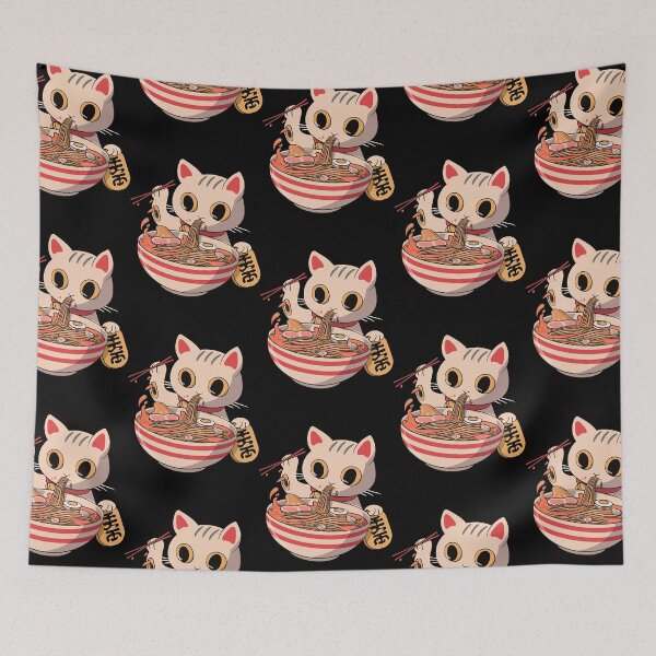 Item preview, Kawaii Japanese Anime Soup Bowl Otaku Japan Fan Cat Ramen  designed and sold by dongocoan.